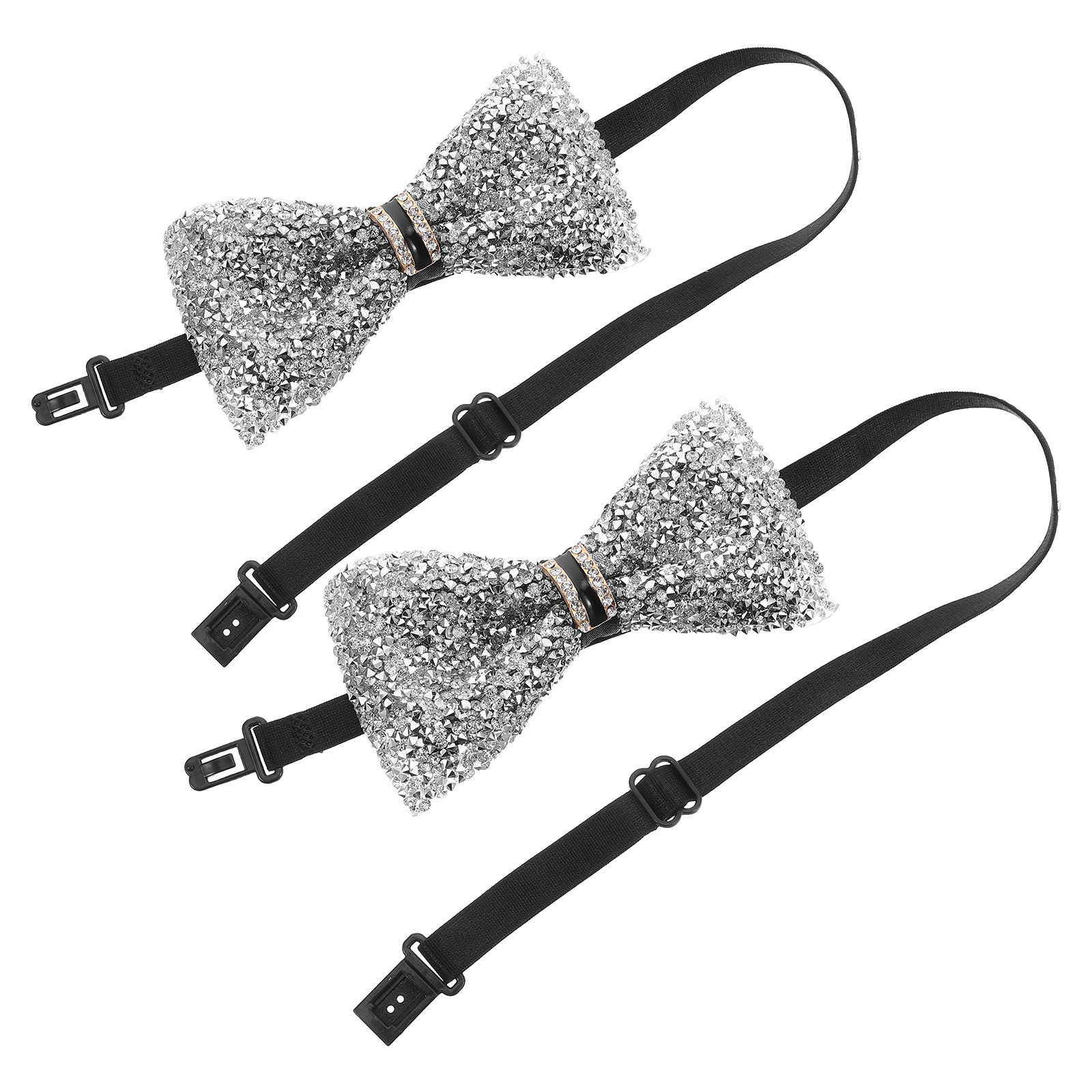 2Pcs Children Bow Tie Crystal  - Bow Tie Pre Tied avis et prix