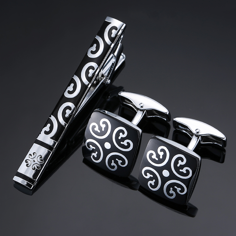 High Quality Cuff links neckti - Tie Bar Set Gift avis et prix