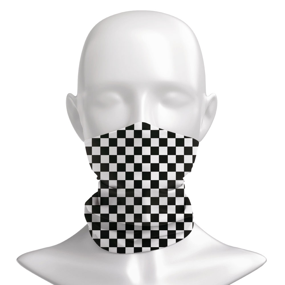 Checkered Ska Printed Headband - Neck Warmer Tube avis et prix